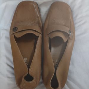 Classic tan leather loafers from Aerosoles
